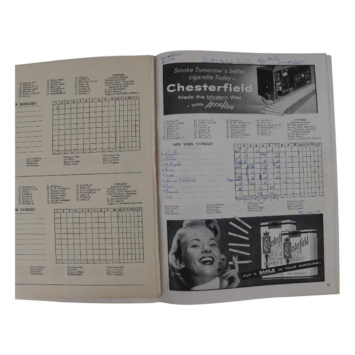 New York Yankees Vs Brooklyn Dodgers 1955 World Series Program