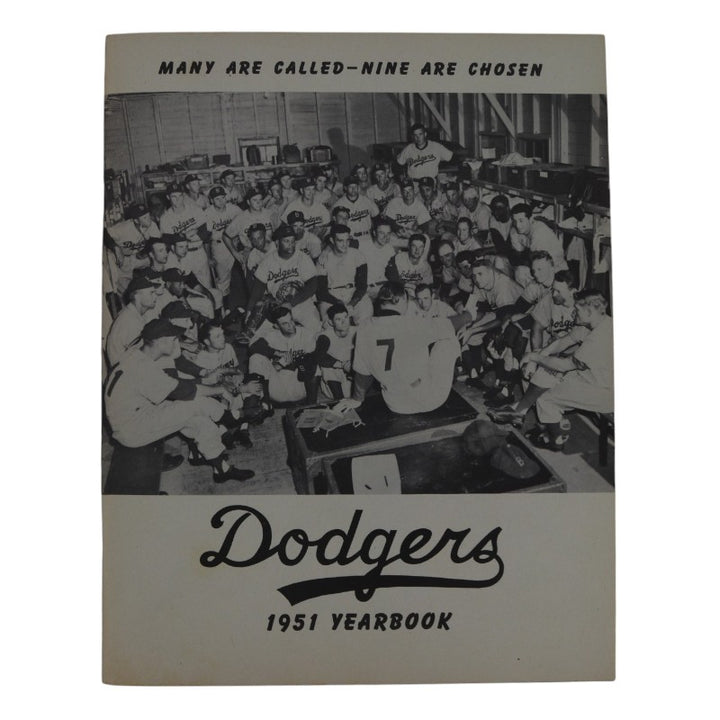 1951 Brooklyn Dodgers 9x11 Yearbook