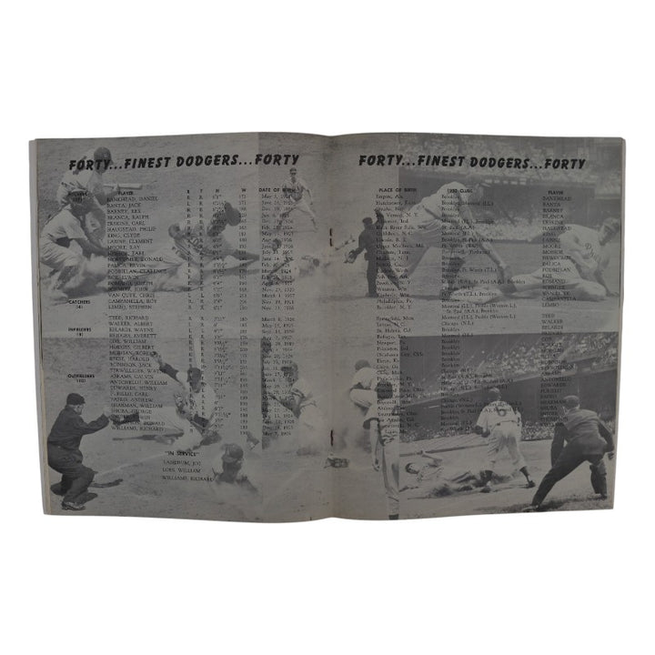 1951 Brooklyn Dodgers 9x11 Yearbook