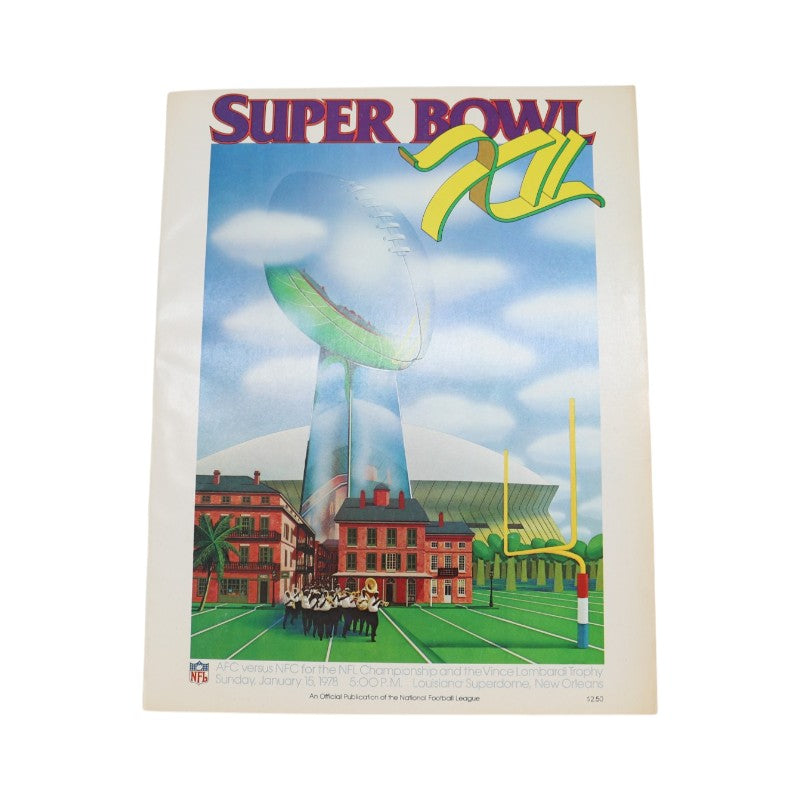 Dallas Cowboys vs Denver Broncos January 15th 1978 NFL Super Bowl XII Program