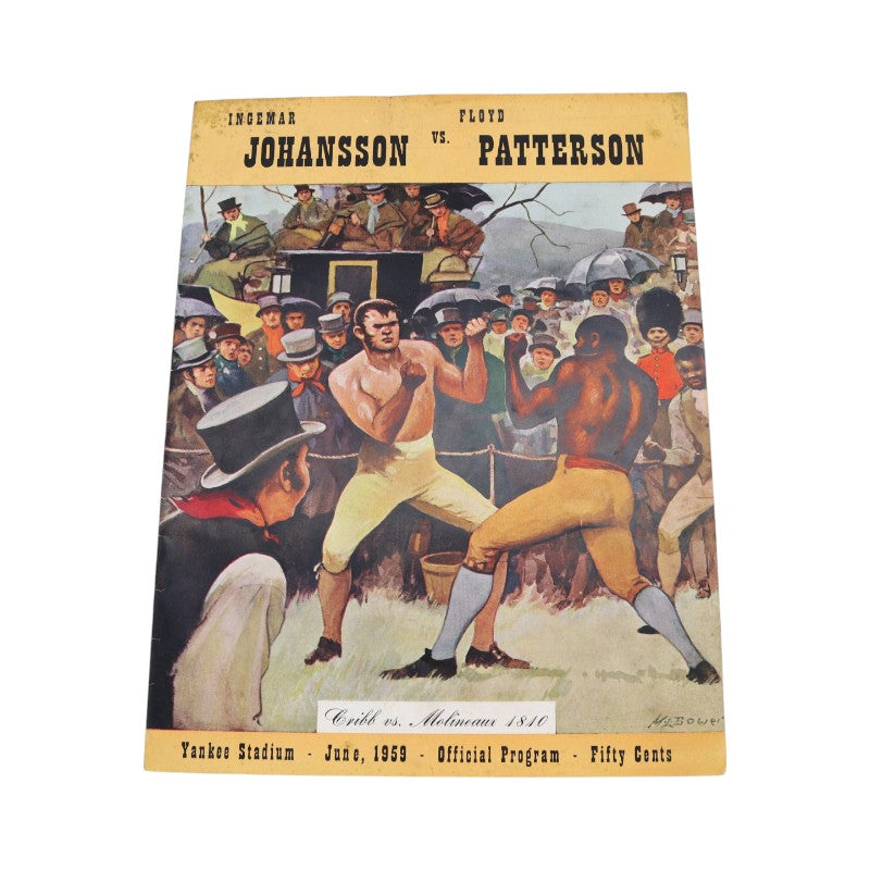Floyd Patterson vs Ingemar Johansson June 25th 1959 Program and Ticket Stub Set
