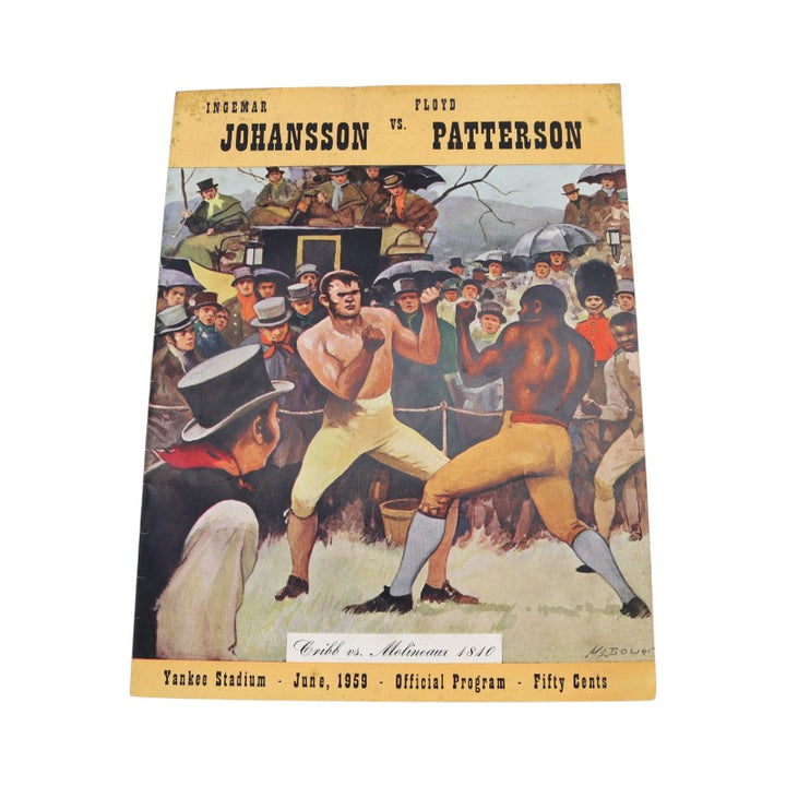 Floyd Patterson vs Ingemar Johansson June 25th 1959 Program and Ticket Stub Set