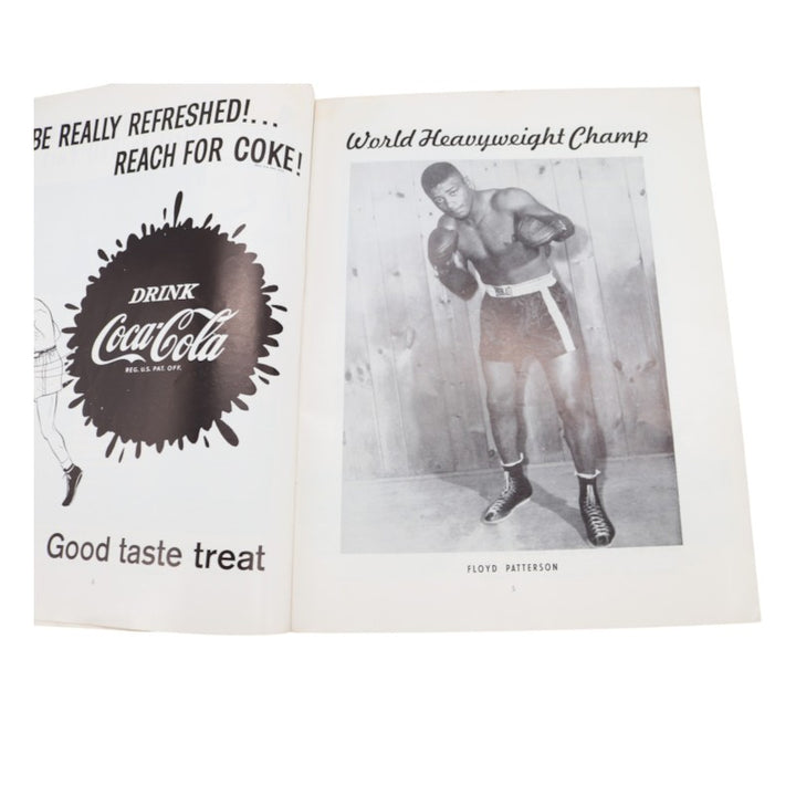 Floyd Patterson vs Ingemar Johansson June 25th 1959 Program and Ticket Stub Set