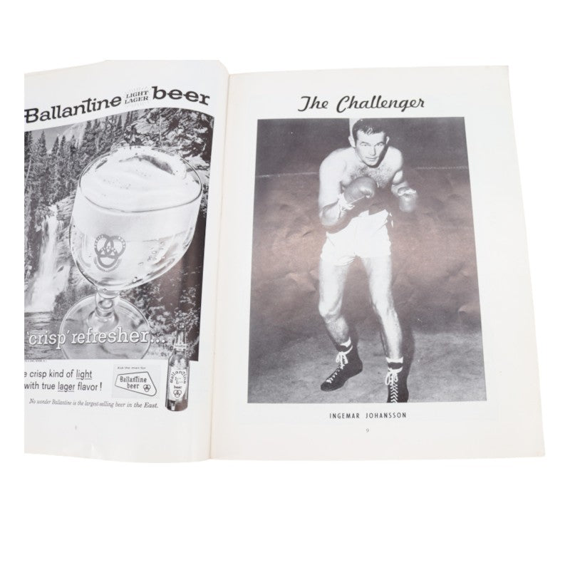 Floyd Patterson vs Ingemar Johansson June 25th 1959 Program and Ticket Stub Set