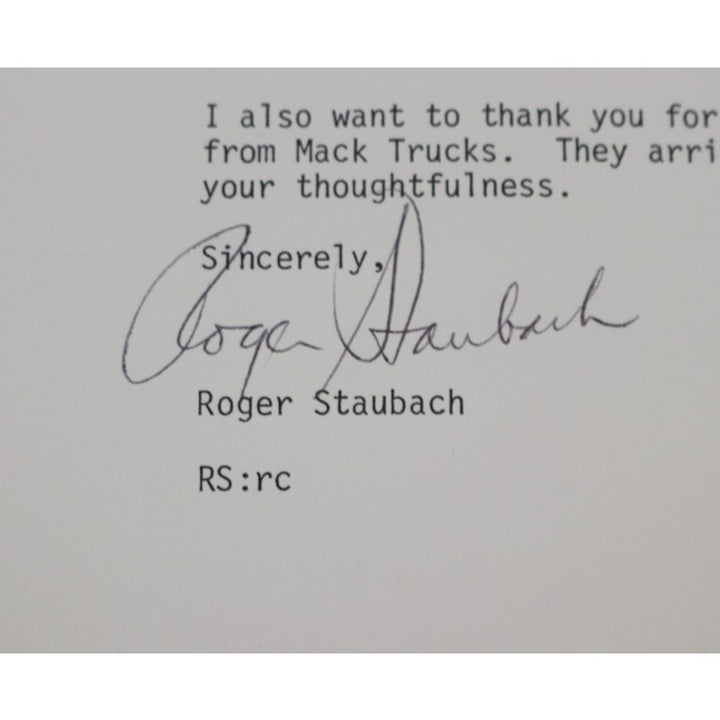 Roger Staubach Dallas Cowboys Autographed 1978 Letter JSA COA