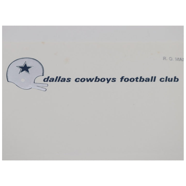 Roger Staubach Dallas Cowboys Autographed 1978 Letter JSA COA