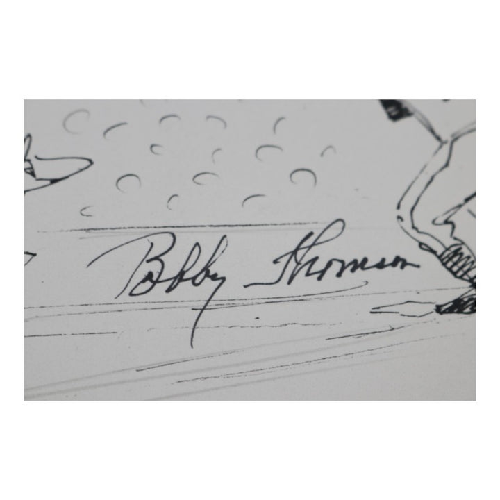 Thomson Branca Gerberg Schaap Multi Signed The Pitch Revisted 11x14 Print JSA COA