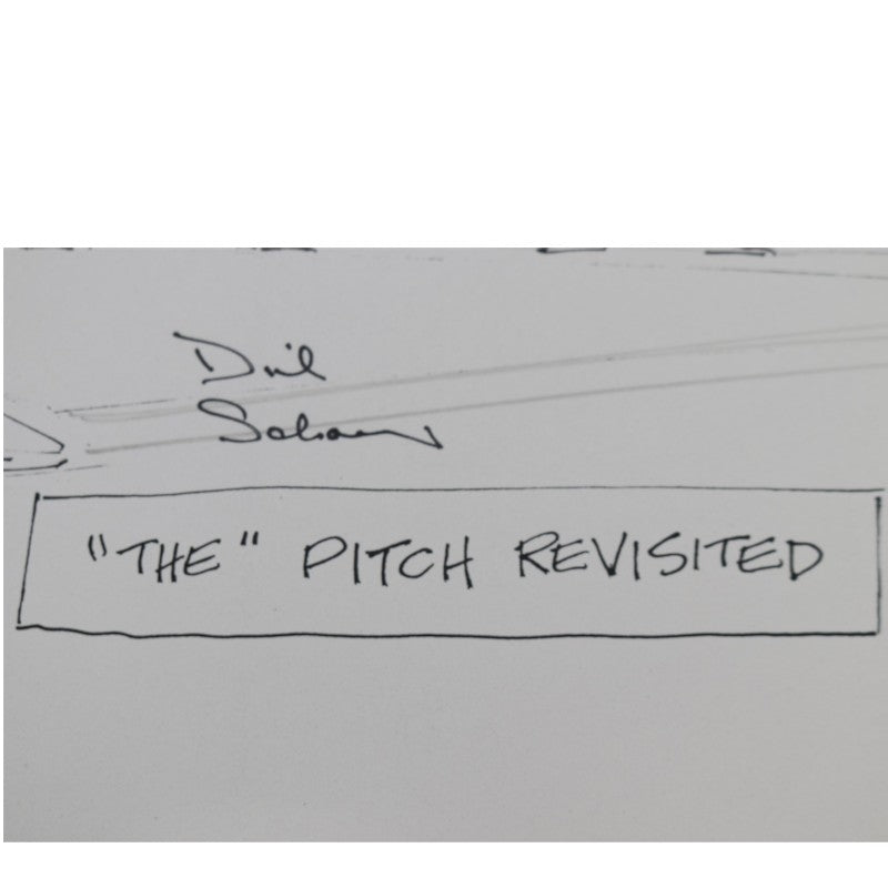 Thomson Branca Gerberg Schaap Multi Signed The Pitch Revisted 11x14 Print JSA COA