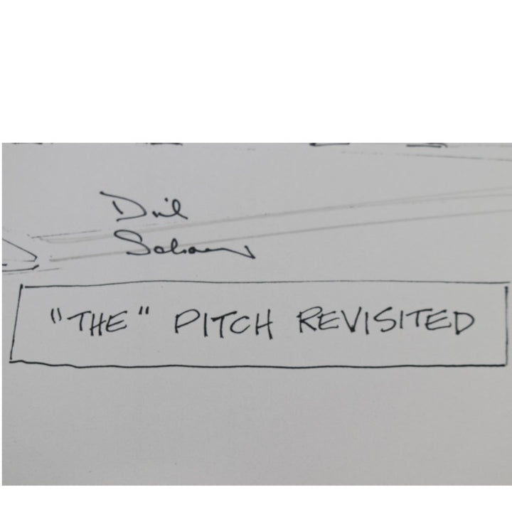 Thomson Branca Gerberg Schaap Multi Signed The Pitch Revisted 11x14 Print JSA COA