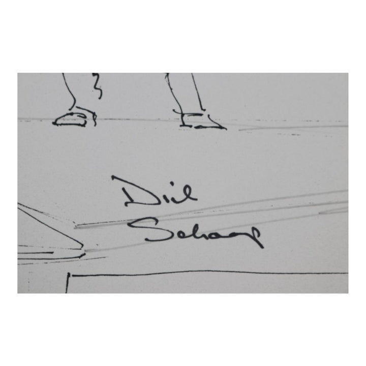 Thomson Schaap Gerberg Multi Signed The Pitch Revisted 11x14 Print JSA COA