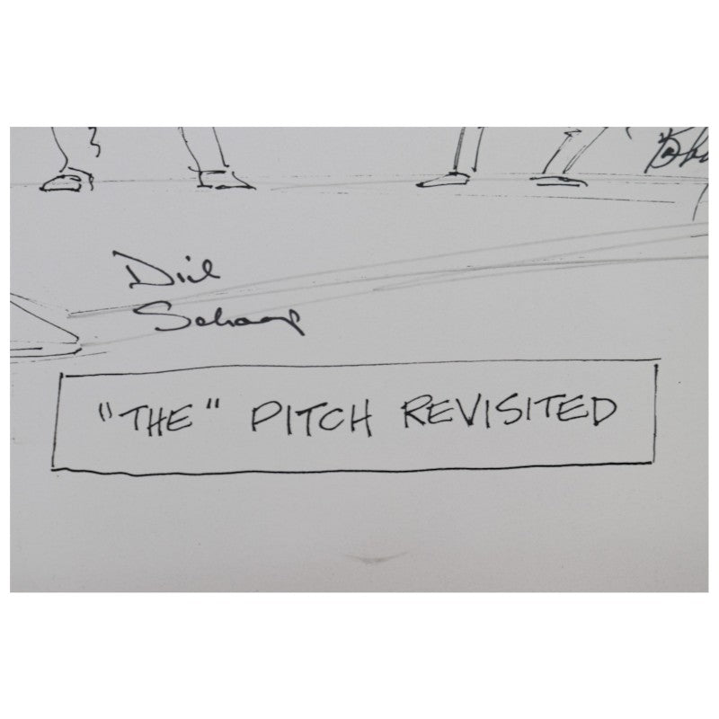 Thomson Schaap Gerberg Multi Signed The Pitch Revisted 11x14 Print JSA COA