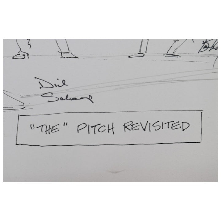 Thomson Schaap Gerberg Multi Signed The Pitch Revisted 11x14 Print JSA COA