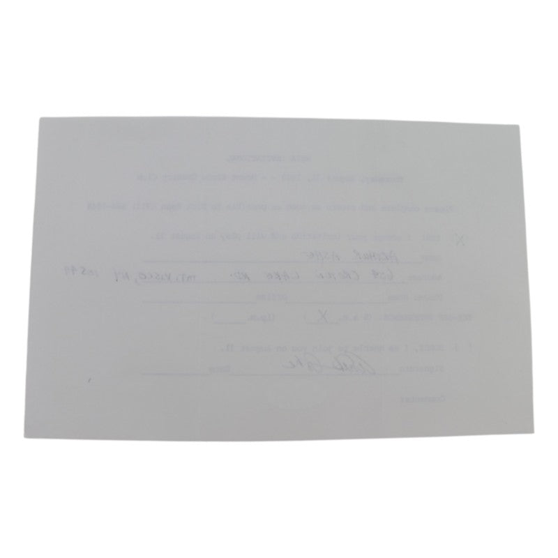 Arthur Ashe Tennis Autographed Personalized MBIA Invitational 6x8 RSVP Letter JSA COA