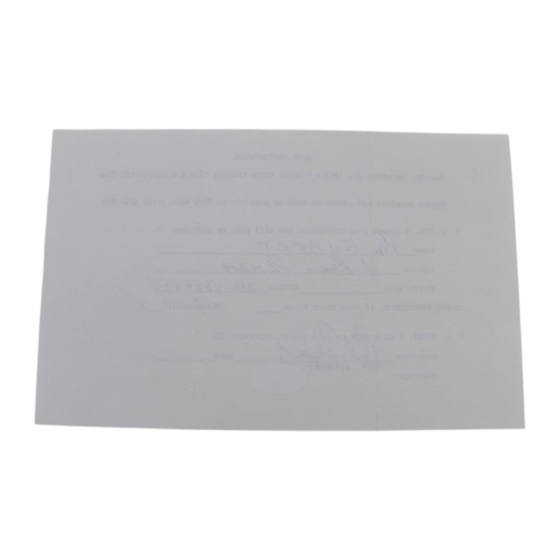 Rod Gilbert New York Rangers Signed Inscribed MBIA Invitational 6x8 RSVP Letter JSA COA