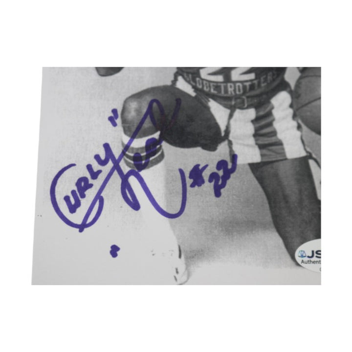 Frederick Curly Neal Harlem Globetrotters Autographed 5x7 Photo JSA COA