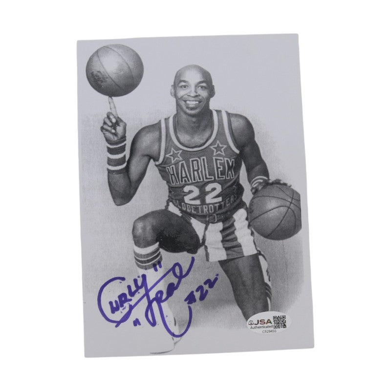 Frederick Curly Neal Harlem Globetrotters Autographed 5x7 Photo JSA COA