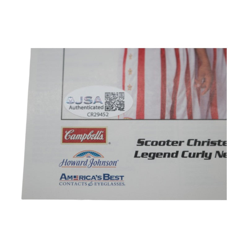 Frederick Curly Neal Harlem Globetrotters Autographed 6x9 Team Photo JSA COA