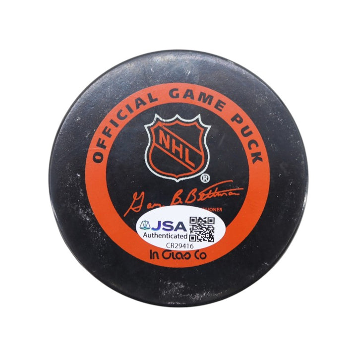 Rod Gilbert Steve Mikia New York Rangers Dual Signed Hockey Puck JSA COA