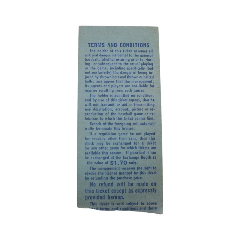 New York Mets vs. St.Louis Cardinals 9/23/69 1.5x3.5 Ticket (2)
