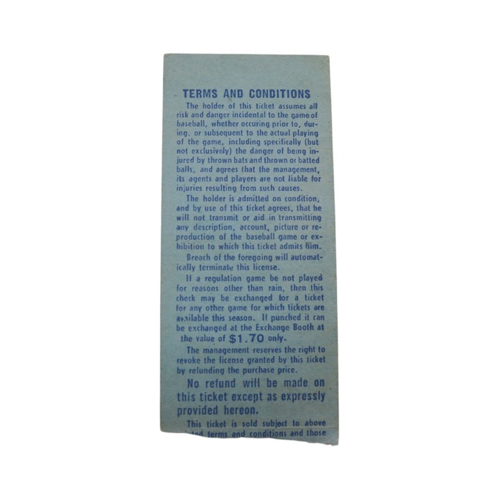 New York Mets vs. St.Louis Cardinals 9/23/69 1.5x3.5 Ticket (2)