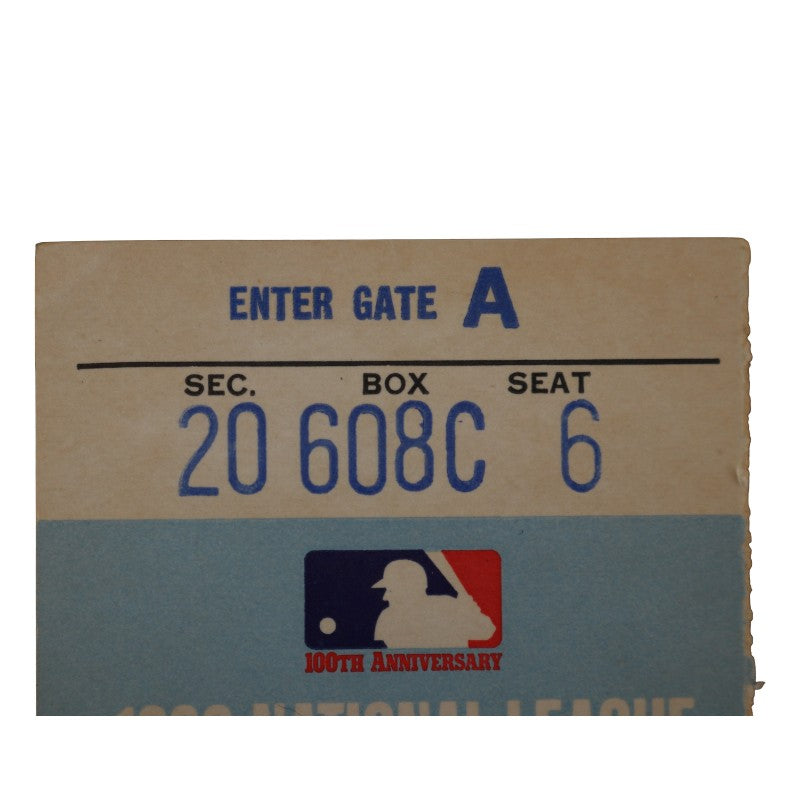 New York Mets vs Atlanta Braves 1969 NLCS Game 3 Nolan Ryan 1st Playoff Win Ticket
