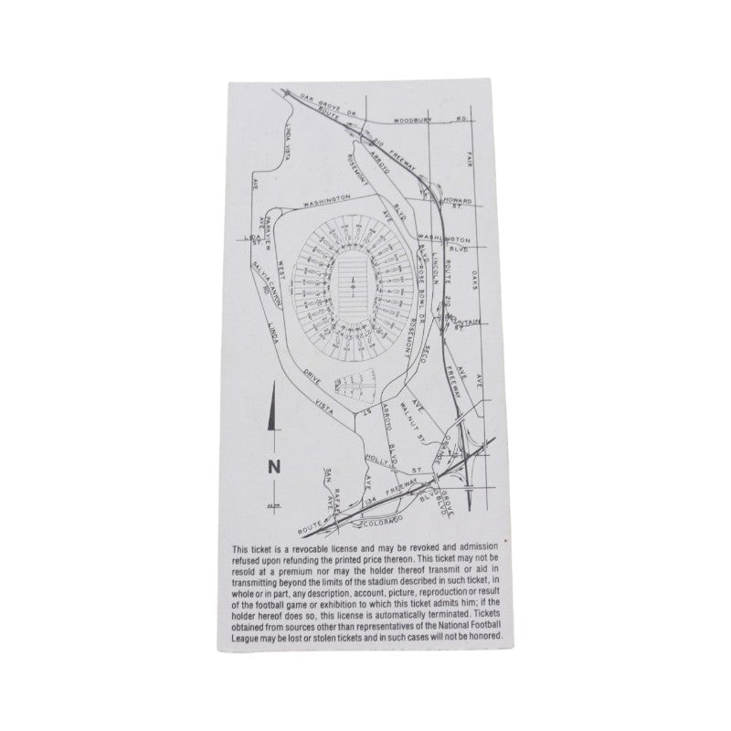 Raiders vs. Vikings January 9th 1977 NFL Super Bowl XI Ticket Stub Ripped