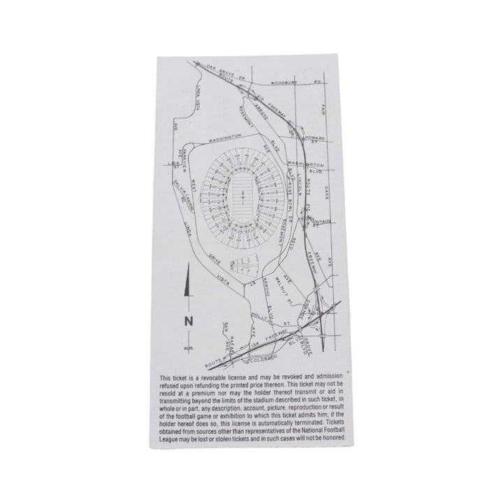Raiders vs. Vikings January 9th 1977 NFL Super Bowl XI Ticket Stub Ripped