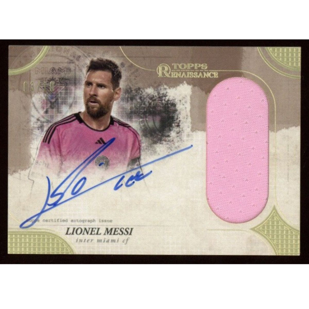 2024 Topps Renaissance Lionel Messi Patch Auto 3/10 Inter Miami