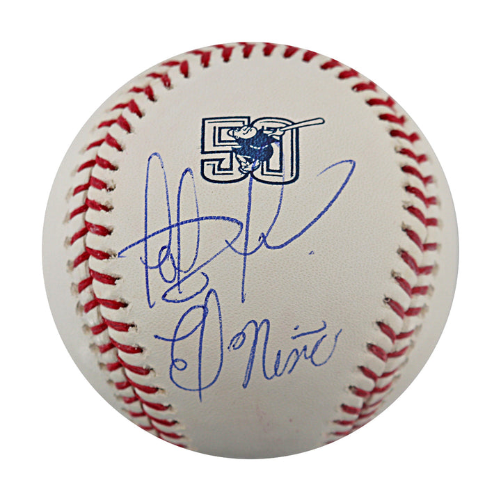 Fernando Tatis Jr San Diego Padres Autographed Inscribed El Nino MLB 50th Anniversary Logo Baseball JSA