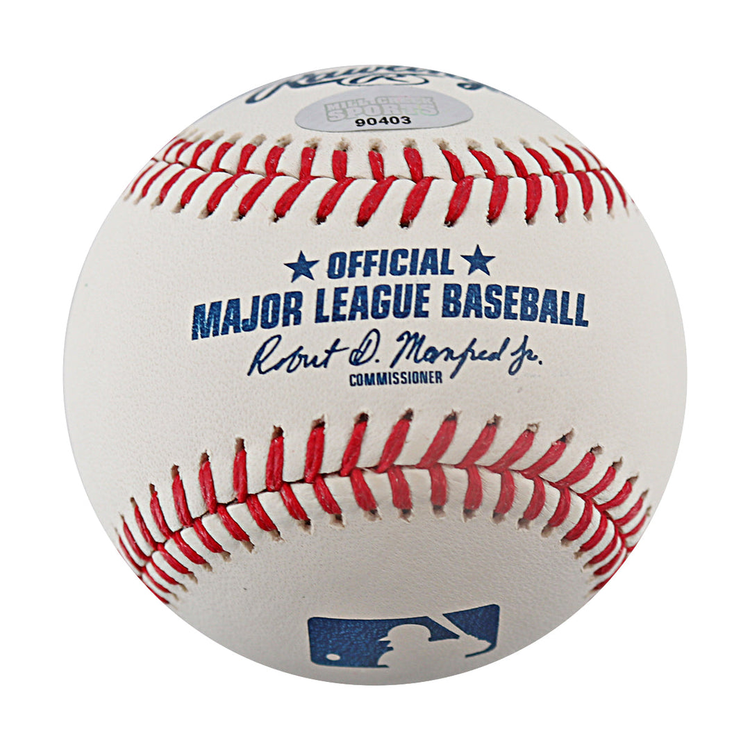 Jesse Winker New York Mets Autographed OMLB Baseball MCS Holo