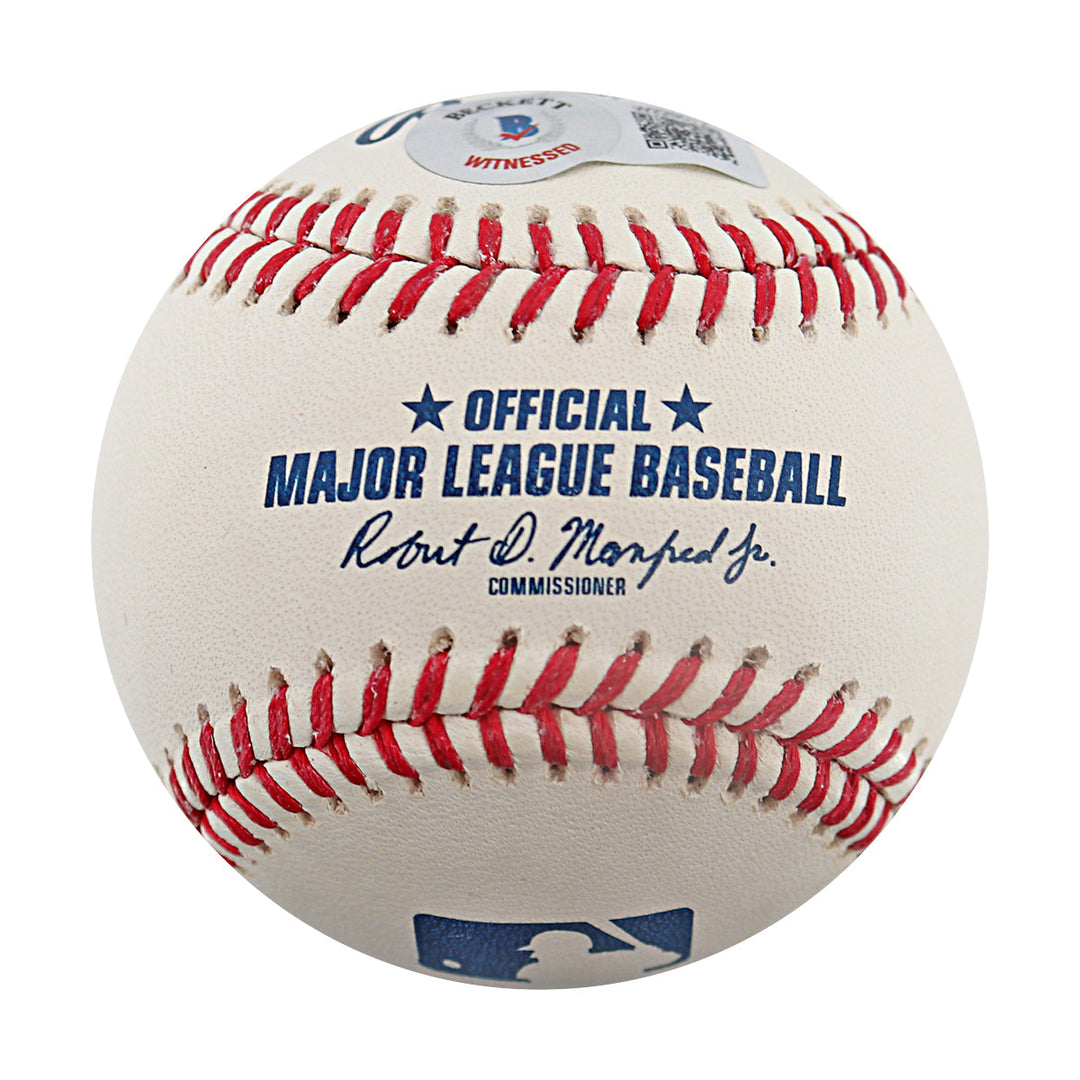 Johan Santana New York Mets Autographed Inscribed Nohan 6/1/12 OMLB Baseball Beckett