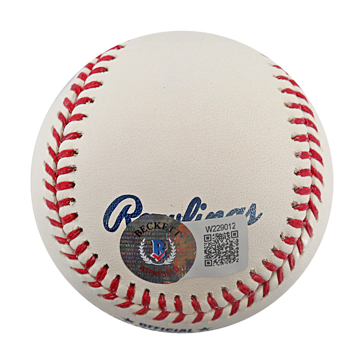 Johan Santana New York Mets Autographed Inscribed Nohan 6/1/12 OMLB Baseball Beckett
