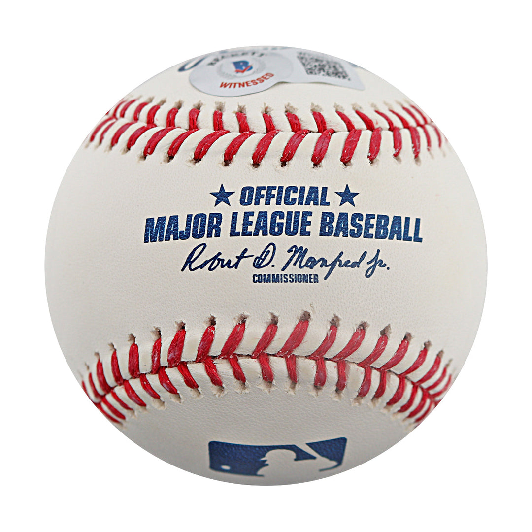 Hideki Matsui New York Yankees Autographed Inscribed Godzilla OMLB Baseball Beckett