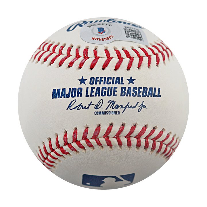 Francisco Alvarez New York Mets Autographed Inscribed MLB Debut 9.30.22 OMLB Baseball Beckett