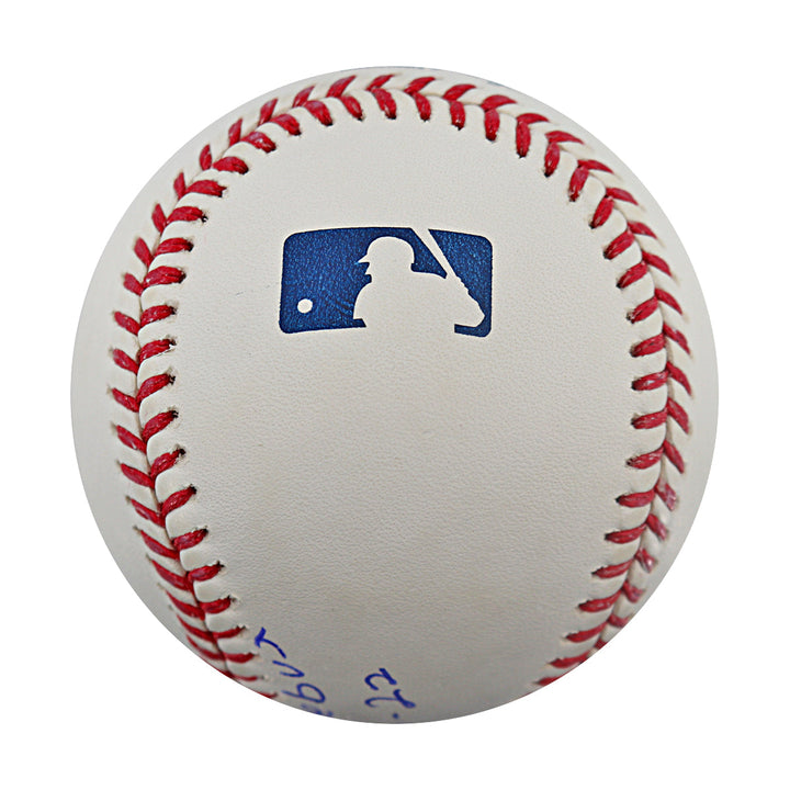 Francisco Alvarez New York Mets Autographed Inscribed MLB Debut 9.30.22 OMLB Baseball Beckett