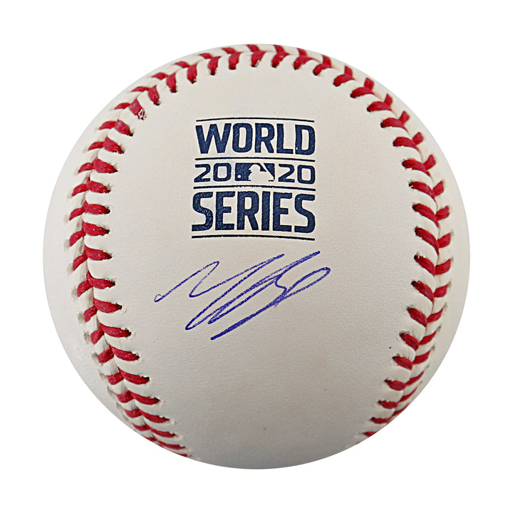 Mookie Betts Los Angeles Dodgers Autographed 2020 World Series Logo Baseball Beckett