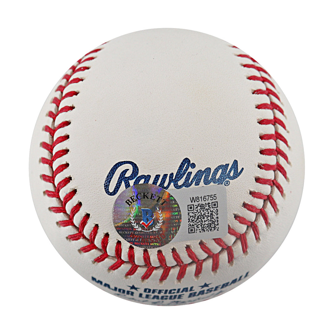 Hideki Matsui New York Yankees Autographed OMLB Baseball Beckett