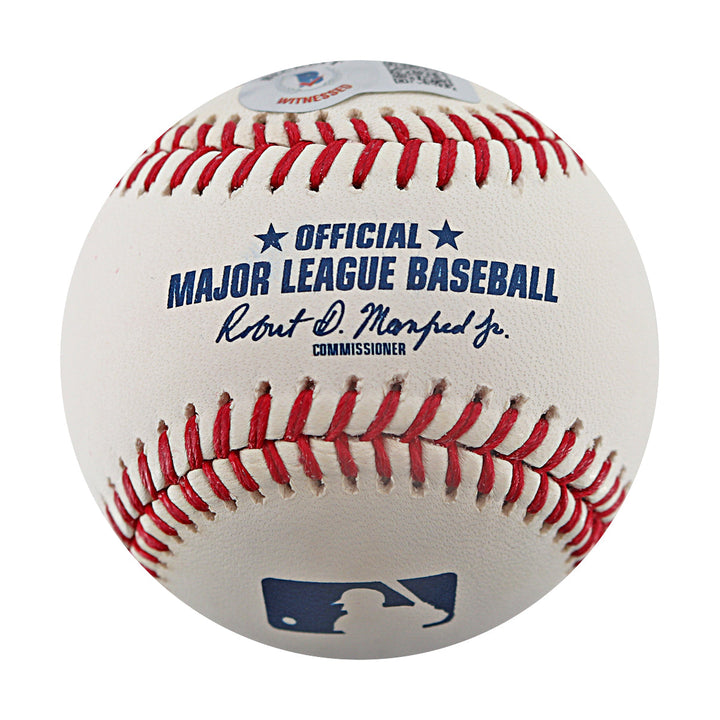 Marcus Semien Texas Rangers Autographed OMLB Baseball Beckett