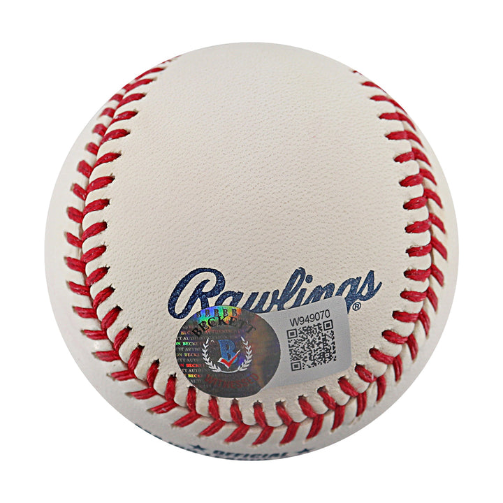 Marcus Semien Texas Rangers Autographed OMLB Baseball Beckett