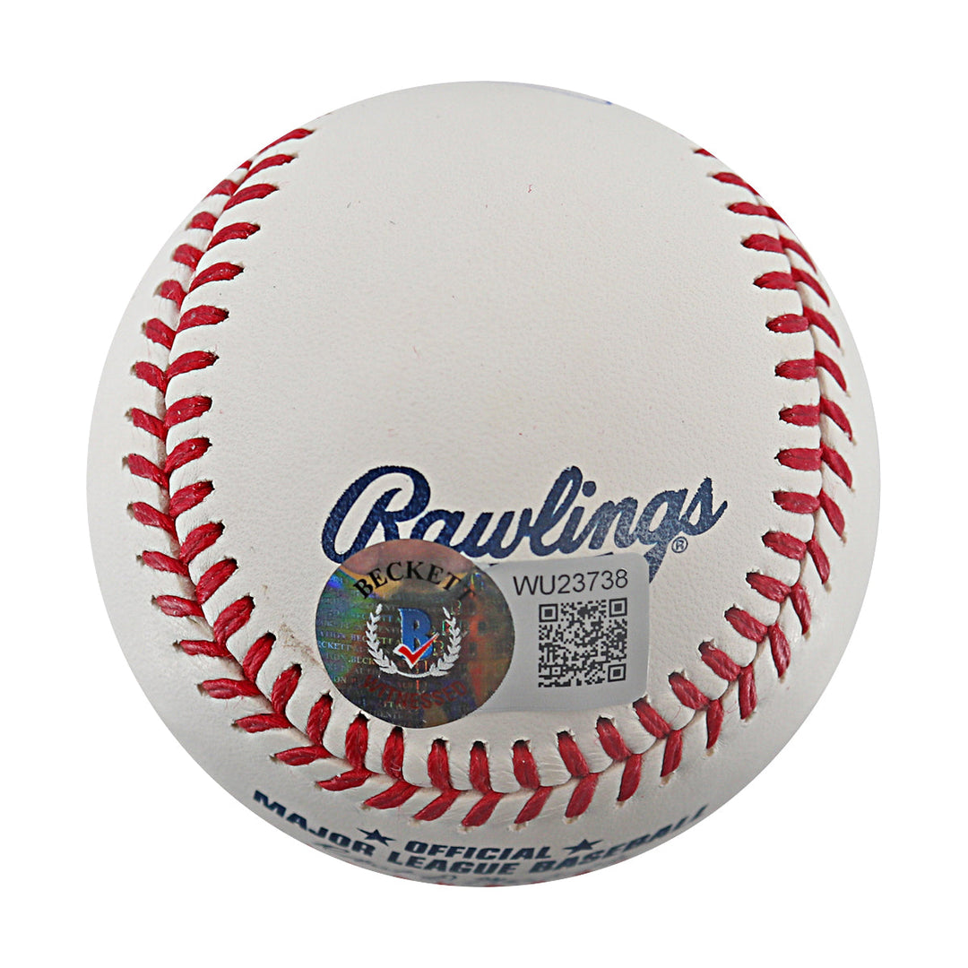 Charlie Sheen Major League Autographed OMLB Baseball Ricky 'Wild Thing' Vaughn Beckett
