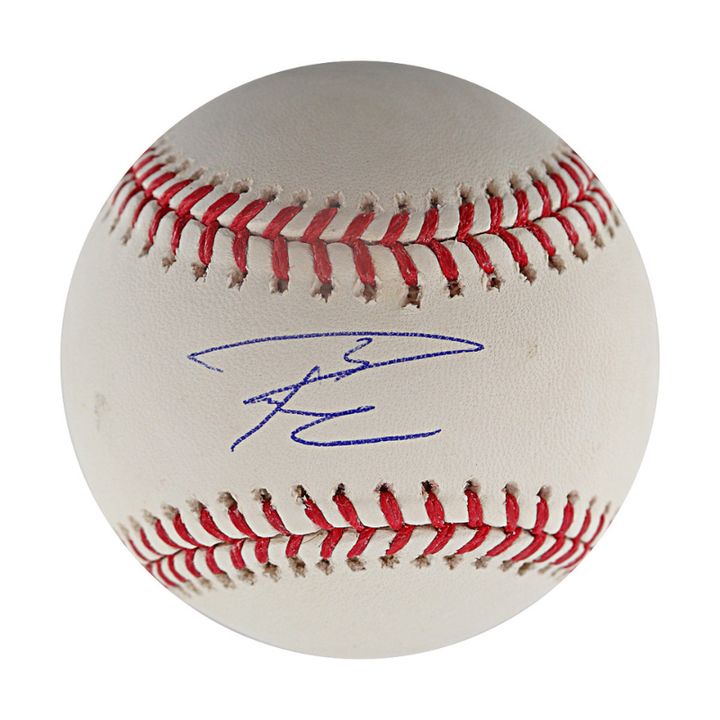 Russell Wilson Seahawks Broncos Giants Autographed OMLB Baseball RW Holo