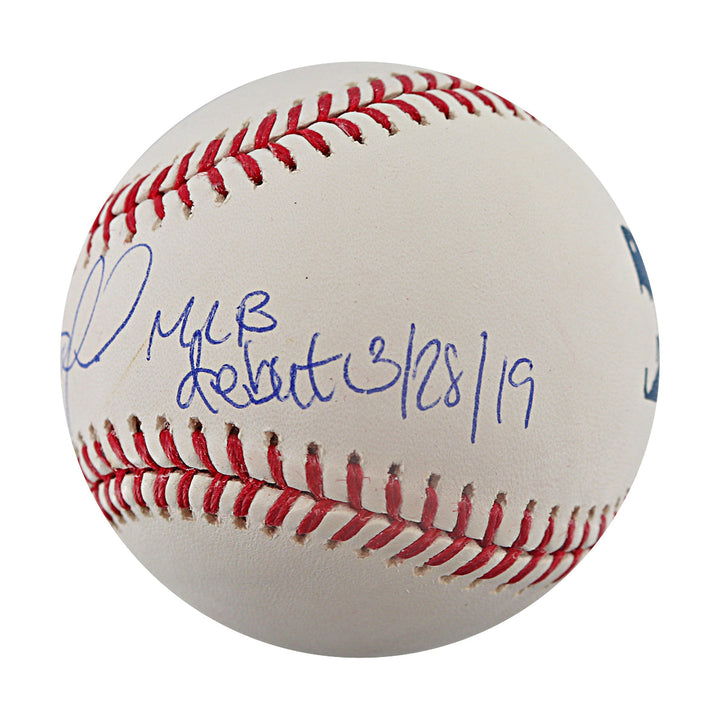 Fernando Tatis Jr San Diego Padres Autographed Inscribed MLB Debut 3/28/2019 OMLB Baseball JSA