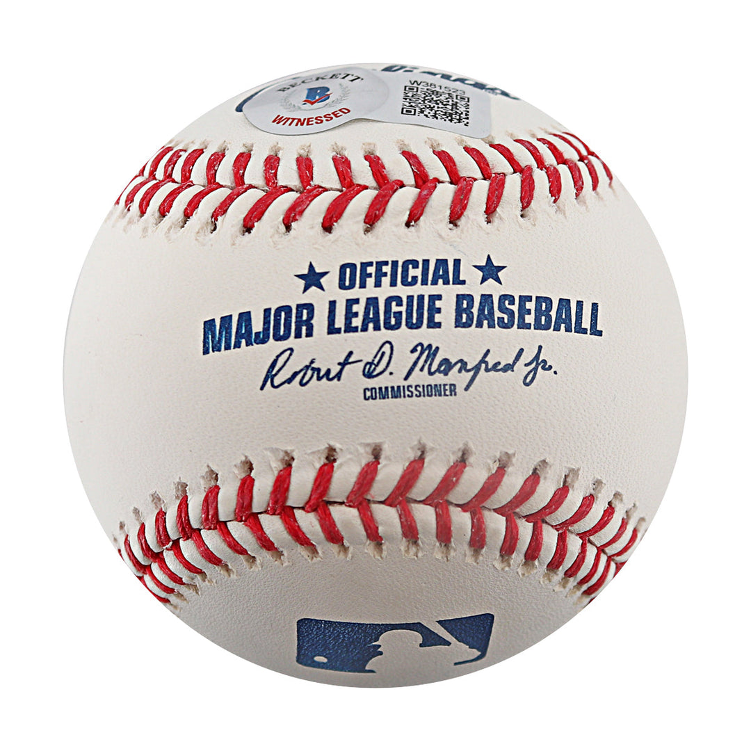 Yordan Alvarez Houston Astros Autographed Inscribed 2019 AL ROY OMLB Baseball Beckett