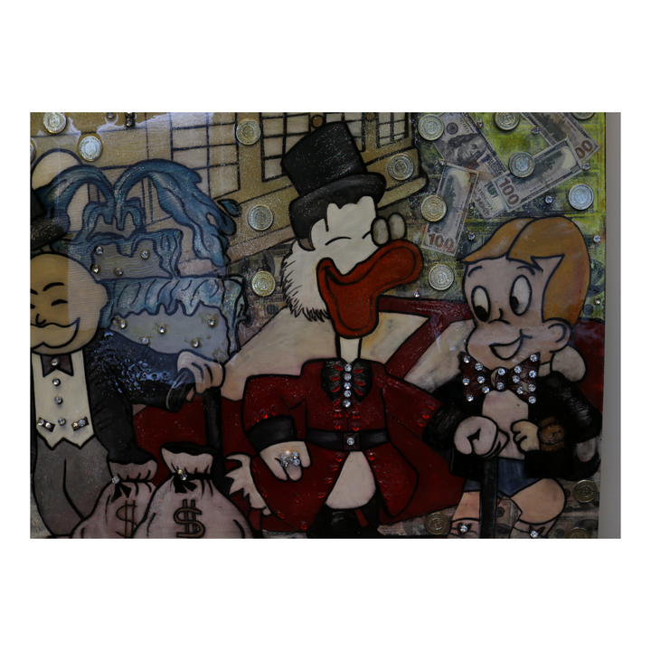 Khalil Douisse "Kings Rule" The Monopoly Man 39x60 Canvas