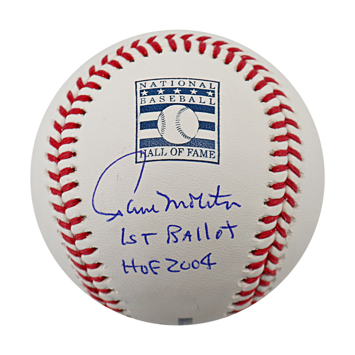 Paul Molitor Minnesota Twins Autographed Inscribed HOF Logo Baseball JSA COA