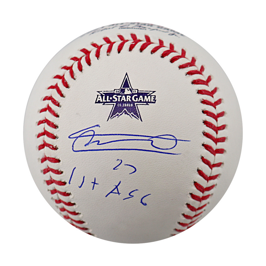 Vladimir Guerrero Jr Toronto Blue Jays Autographed Inscribed All Star Game Logo Baseball JSA COA