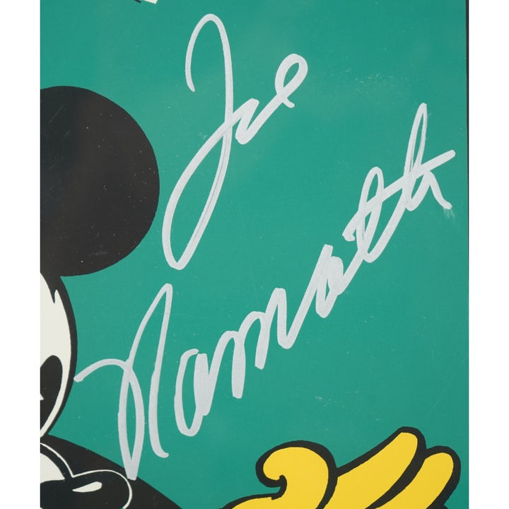 Joe Namath Touchdown Mickey Signed 18x28 Framed Litho LE 255/300 AAC LOA