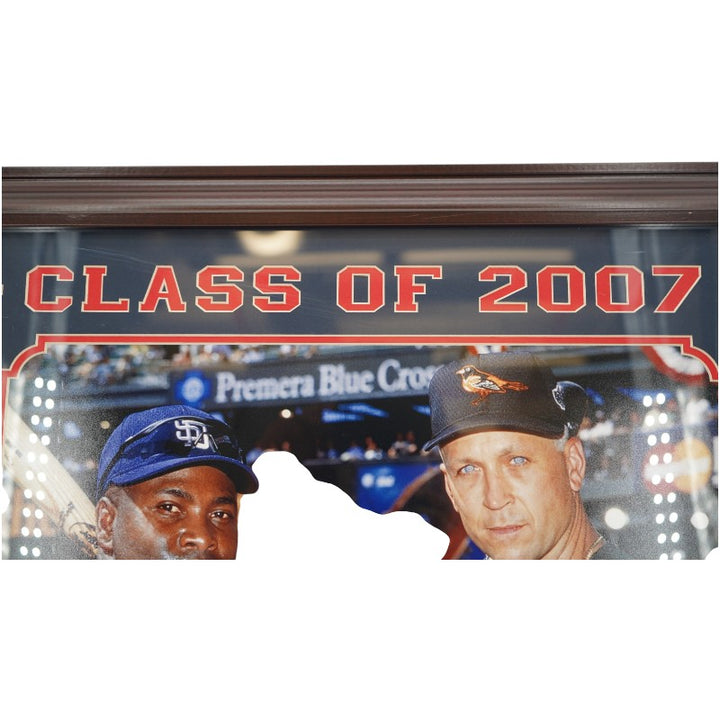Tony Gwynn Cal Ripken Jr Autographed Framed 20x32 Photo MLB Auth