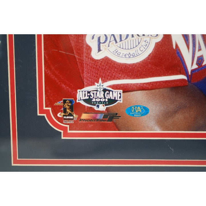 Tony Gwynn Cal Ripken Jr Autographed Framed 20x32 Photo MLB Auth