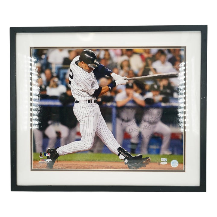 Derek Jeter New York Yankees Autographed Inscribed Framed 16x20 Photo Steiner COA